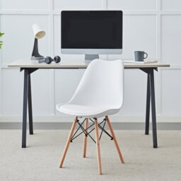 Riley Chair White - Wilko - thumbnail 1