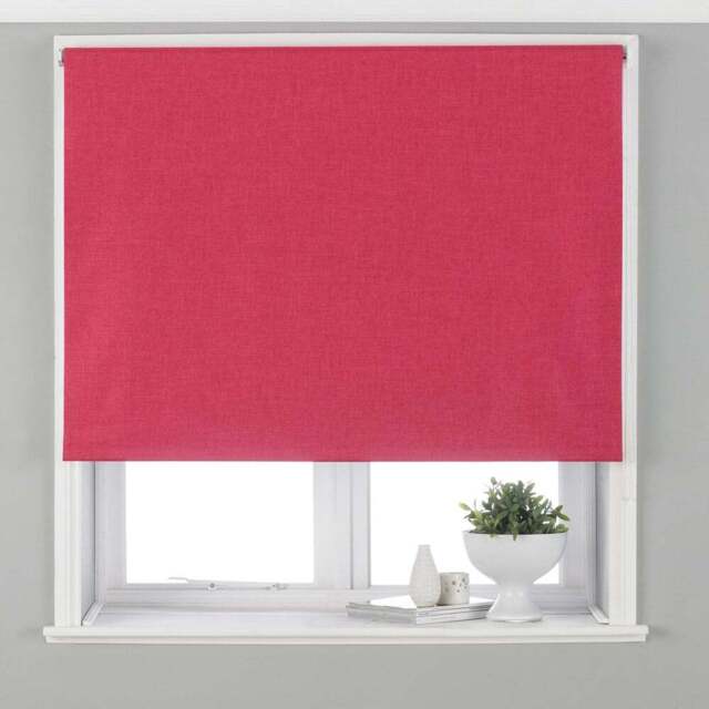 Riva Home Twilight Thermal Blackout Roller Blind Pink 183cm - Size: 183 x 162cm - Wilko - image 1