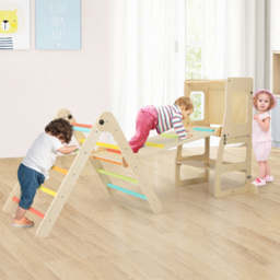 Costway Kids 7 in 1 Multicolour Climbing Playset - Size: 111 x 49 x 15cm - Wilko - thumbnail 3