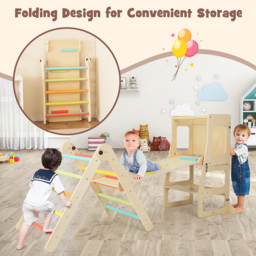 Costway Kids 7 in 1 Multicolour Climbing Playset - Size: 111 x 49 x 15cm - Wilko - thumbnail 7