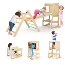 Costway Kids 7 in 1 Multicolour Climbing Playset - Size: 111 x 49 x 15cm - Wilko - thumbnail 4