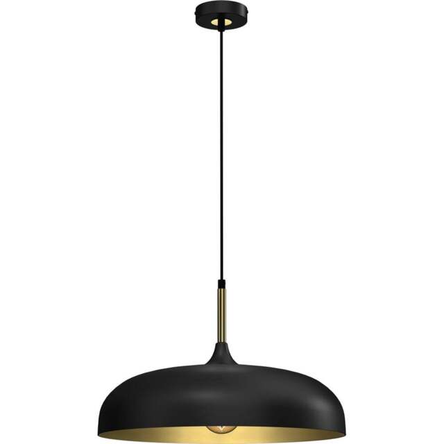 Milagro Lincoln Black Pendant Lamp 230V - Size: 45 x 45 x 90cm - Wilko - image 1
