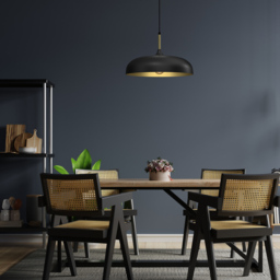 Milagro Lincoln Black Pendant Lamp 230V - Size: 45 x 45 x 90cm - Wilko - thumbnail 7