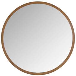 Yearn Bronze Classic Round Wall Mirror 40cm - Brown - Wilko