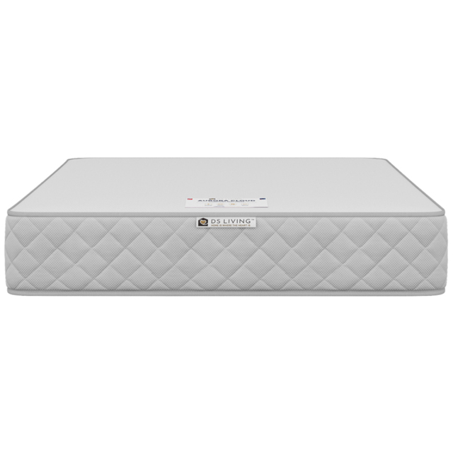 DS Living Aurora Eclipse Small Double Bonnell Spring Mattress with Reflex Foam Layers - White - Wilko - image 1