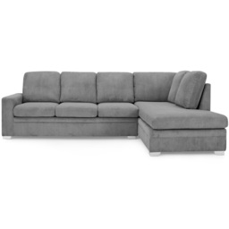 Home Detail Alcott 6 Seater Grey Jumbo Cord Fabric Right Hand Corner Sofa - Wilko - thumbnail 4