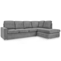 Home Detail Alcott 6 Seater Grey Jumbo Cord Fabric Right Hand Corner Sofa - Wilko - thumbnail 3