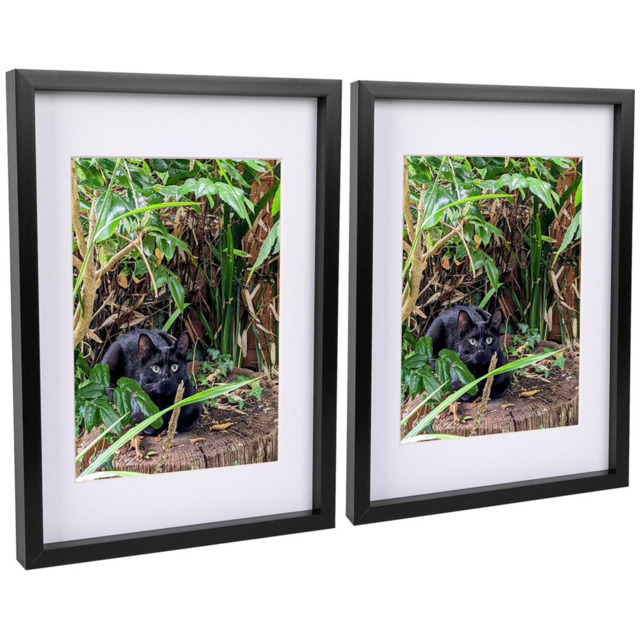 Nicola Spring Black 3D Box Photo Frame 12 x 17 inch 2 Pack - Size: 44 x 32 x 3.5cm - Wilko - image 1