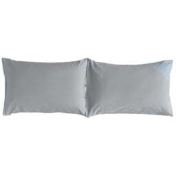 Deyongs Southwick Standard Grey Pillowcase Pair - Size: 50 x 75cm - Wilko