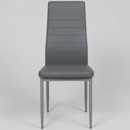 Kosy Koala 6 Seater Faux Leather Dining Set Oak Effect and Grey - Multi - Portland - Wilko - thumbnail 3