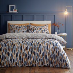 My Home Ellison Duvet Cover and Pillowcase Set - Blue/King - Wilko - thumbnail 1