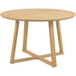 Florence Malika Round Dining Table Oak - Brown - Furniture To Go - Wilko - thumbnail 3