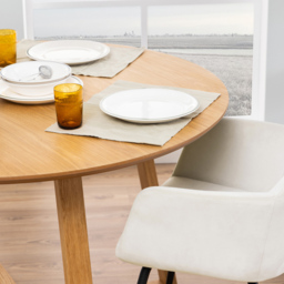 Florence Malika Round Dining Table Oak - Brown - Furniture To Go - Wilko - thumbnail 6
