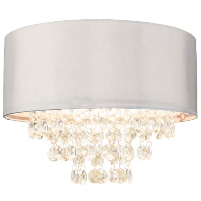 Silver Beading Droplet Lamp Shade - Size: 40 x 30 x 40cm - Wilko - image 1