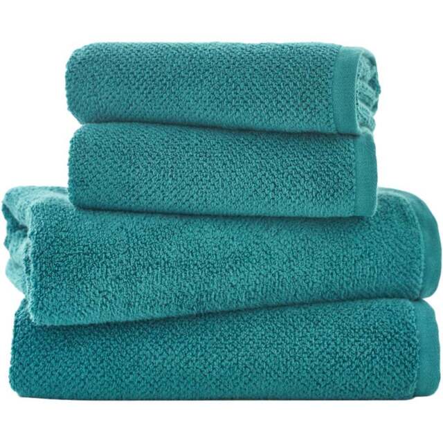 Deyongs Romeo Peacock Hand Towel - Size: 85 x 145cm - Blue - Wilko - image 1