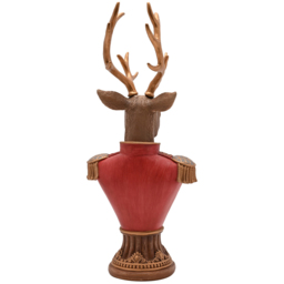 The Seasonal Gift Co Regal Tidings Red and Gold Reindeer Bust Decoration 30cm - Size: 30 x 15 x 10cm - The Seasonal Gift Co. - Wilko - thumbnail 4