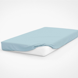 Serene Single Blue Brushed Cotton Fitted Bed Sheet - Wilko - thumbnail 3