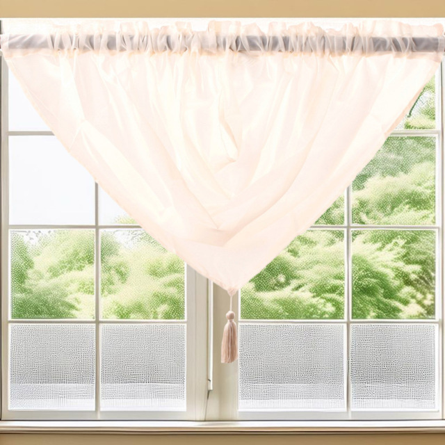 Velosso Riva Cream Curtain 112 x 99cm - Wilko - image 1