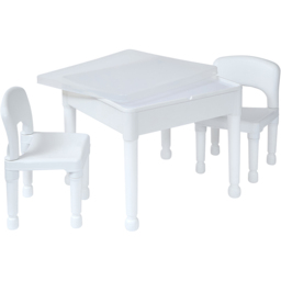 Liberty House Kids 2 Seater Table and Chair Set with LED - Size: 43 x 51 x 51cm - White - Wilko - thumbnail 6