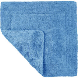 Allure Bath Fashions Elegance Cornish Blue Reversible Square Bath Mat 55 x 55cm - Size: 53 x 55cm - Wilko - thumbnail 4