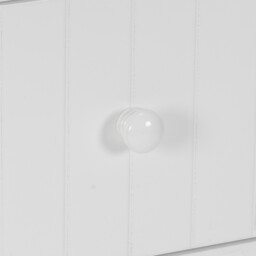 Kingston Single Door Single Drawer White Floor Cabinet - Size: 29 x 79 x 28cm - Wilko - thumbnail 6