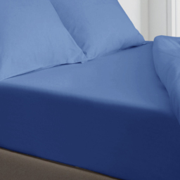 Velosso Microfibre King Size French Blue Fitted Sheet - Wilko - thumbnail 3