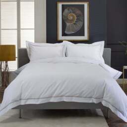 The Lyndon Company Hampstead King Size Silver Duvet Set - Wilko