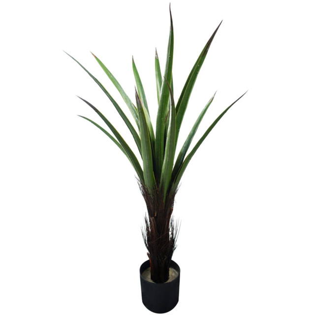 Leaf Yukka Plant Artificial Plant Pot 2.9ft - Size: 90 x 50 x 50cm - Green - Wilko - image 1