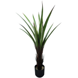 Leaf Yukka Plant Artificial Plant Pot 2.9ft - Size: 90 x 50 x 50cm - Green - Wilko - thumbnail 1