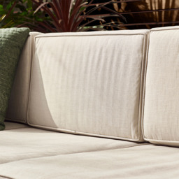 Furniturebox Windermere 4 Seater Beige Rattan Sofa Lounge Set - Cream - Wilko - thumbnail 4