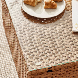 Furniturebox Windermere 4 Seater Beige Rattan Sofa Lounge Set - Cream - Wilko - thumbnail 5