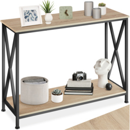 tectake Tacoma Single Shelf Oak Sonoma Console Table - Brown - Wilko - thumbnail 3