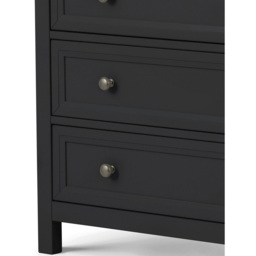 Julian Bowen Maine 5 Drawer Anthracite Chest of Drawers - Black - Wilko - thumbnail 5