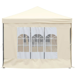 vidaXL 3 x 6m Cream Foldable Party Tent with Sidewalls - Wilko - thumbnail 5