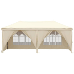 vidaXL 3 x 6m Cream Foldable Party Tent with Sidewalls - Wilko - thumbnail 4