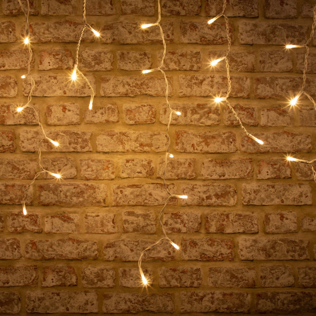 The Christmas Workshop 960 Warm White LED Icicle String Light - Wilko - image 1