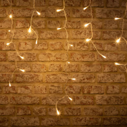 The Christmas Workshop 960 Warm White LED Icicle String Light - Wilko