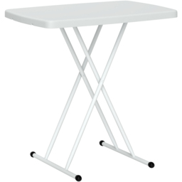 Outsunny Height Adjustable Folding Bistro Table Charcoal White - Size: 74 x 50 x 76cm - Wilko - thumbnail 3