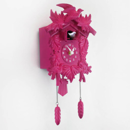 Walplus Pink Vintage Cuckoo Wall Clock 37cm - Size: 37 x 11 x 1cm - Wilko - thumbnail 7