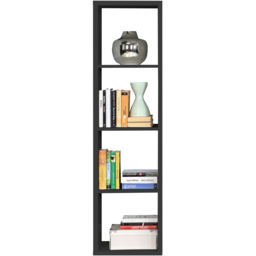 Florence Mauro 3 Shelf Matt Black Bookshelf - Wilko - thumbnail 7