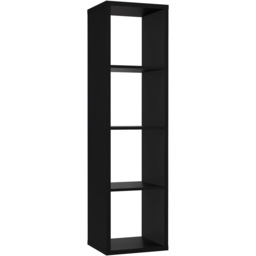 Florence Mauro 3 Shelf Matt Black Bookshelf - Wilko - thumbnail 3