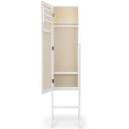 Julian Bowen Prima White Mirrored Jewellery Organiser Floor Cabinet - Size: 35 x 34 x 144cm - Wilko - thumbnail 5