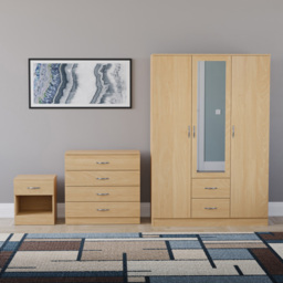 Vida Designs Riano Pine 3 Piece Bedroom Furniture Set - Wilko - thumbnail 3