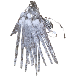 Premier 72 Cool White LED Clear Cable Icicle String Light 6.9m - Size: 30 x 690 x 20cm - Wilko - thumbnail 3