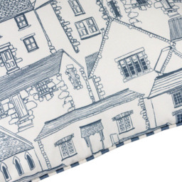Wylder Blue Abersoch Town Reversible Cushion 45 x 45cm - Wilko - thumbnail 6
