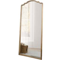 Ayra Wooden Leaner Mirror - Natural - Wilko