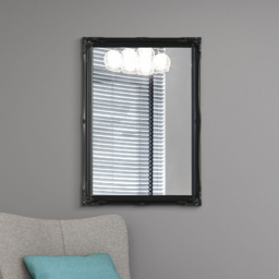 MirrorOutlet Fraser Black Beaded Wall Mirror 102 x 72cm - Wilko - thumbnail 3