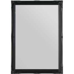 MirrorOutlet Fraser Black Beaded Wall Mirror 102 x 72cm - Wilko
