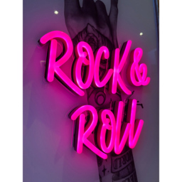 Splashbax Rock And Roll Black Premium Gallery Frame LED Neon Wall Art - Size: 105 x 75 x 7cm - Multi - Wilko - thumbnail 4