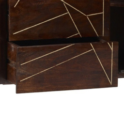 Brooklyn Ozella 2 Door 3 Drawer Dark Gold Extra Large Sideboard - Brown - Wilko - thumbnail 6